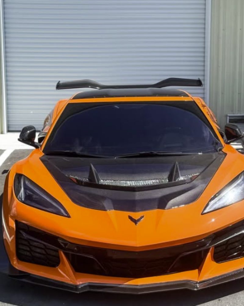 Orange Chevrolet Corvette Z06 photographed by Kay Wrapz
